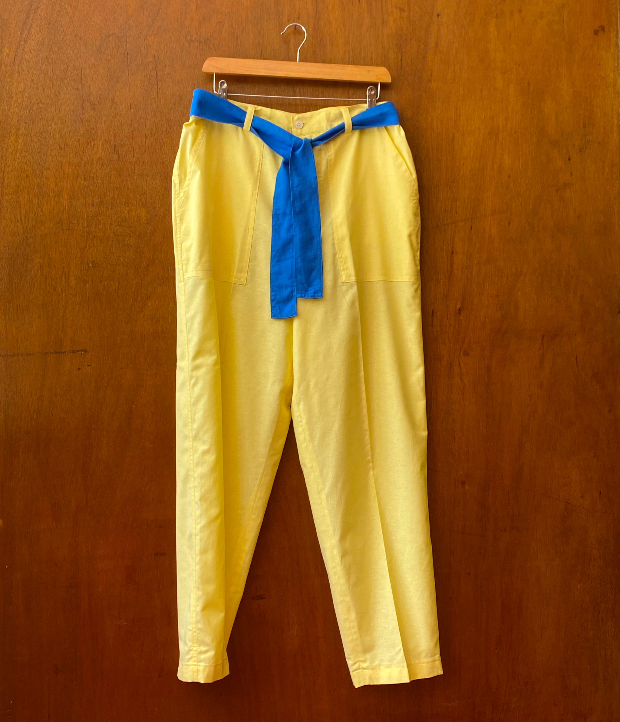 Butter Yellow Cotton Pants