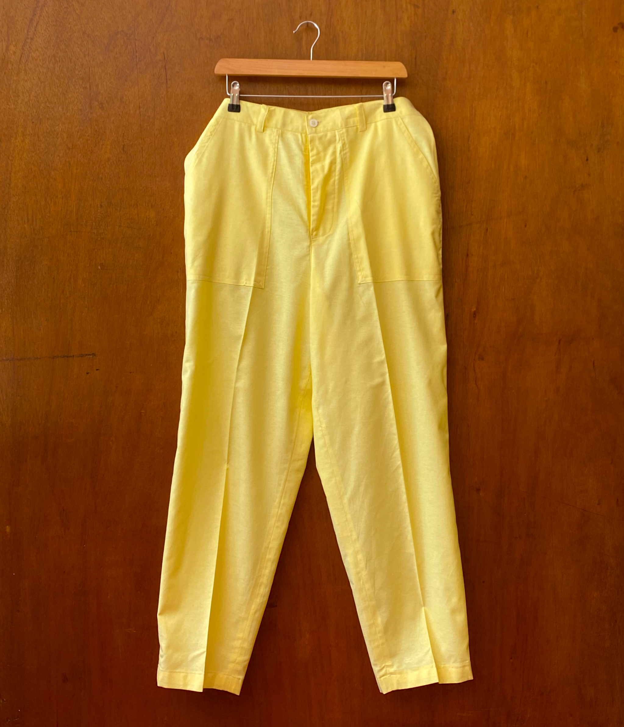 Butter Yellow Cotton Pants