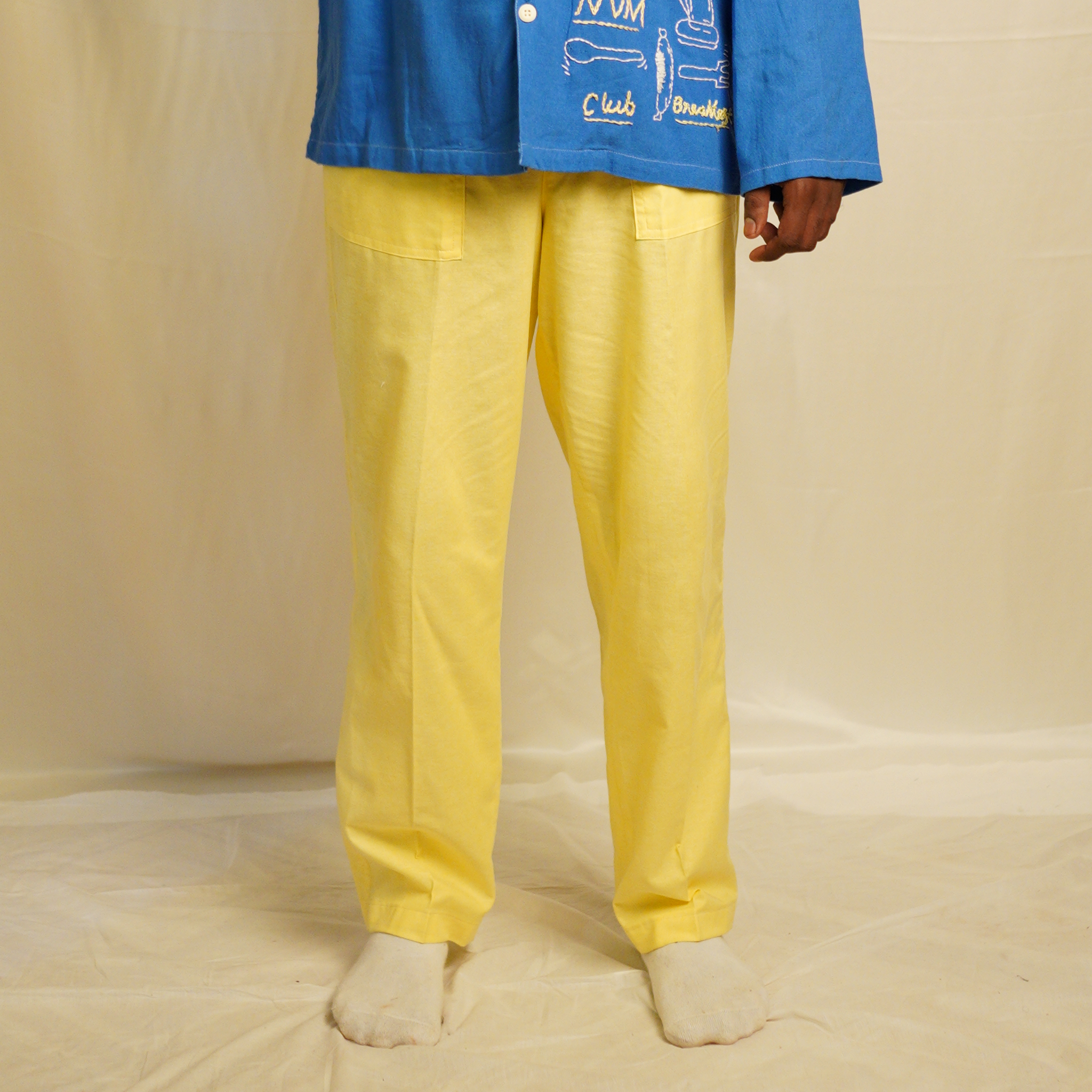 Butter Yellow Cotton Pants