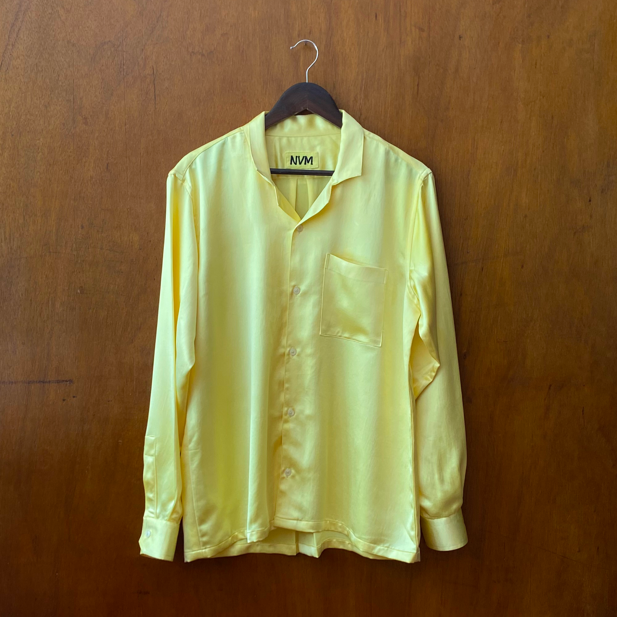 Butter Yellow Silk Shirt