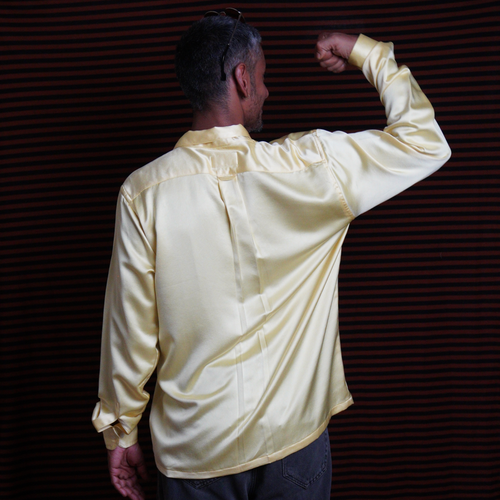 Butter Yellow Silk Shirt
