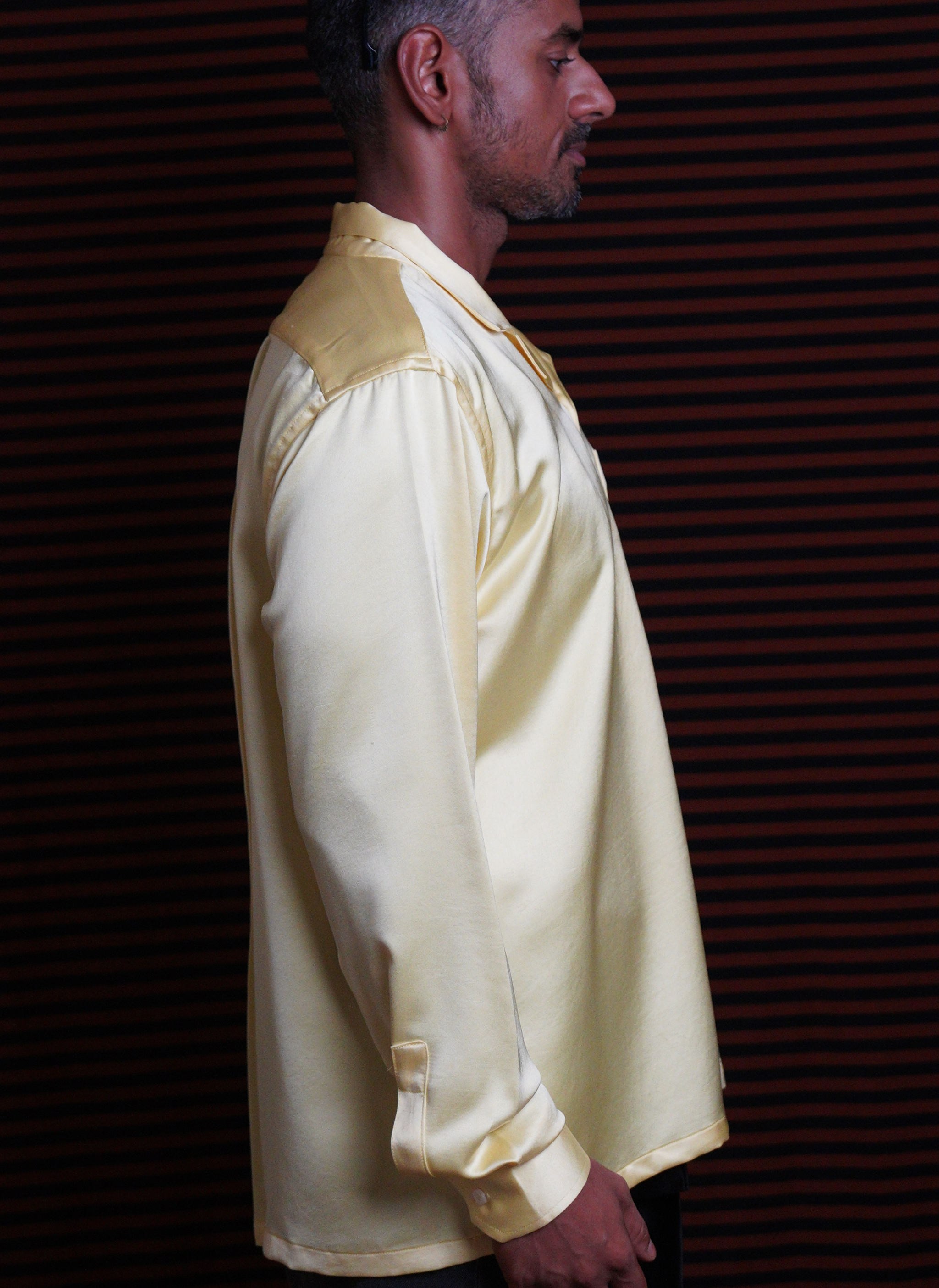Butter Yellow Silk Shirt